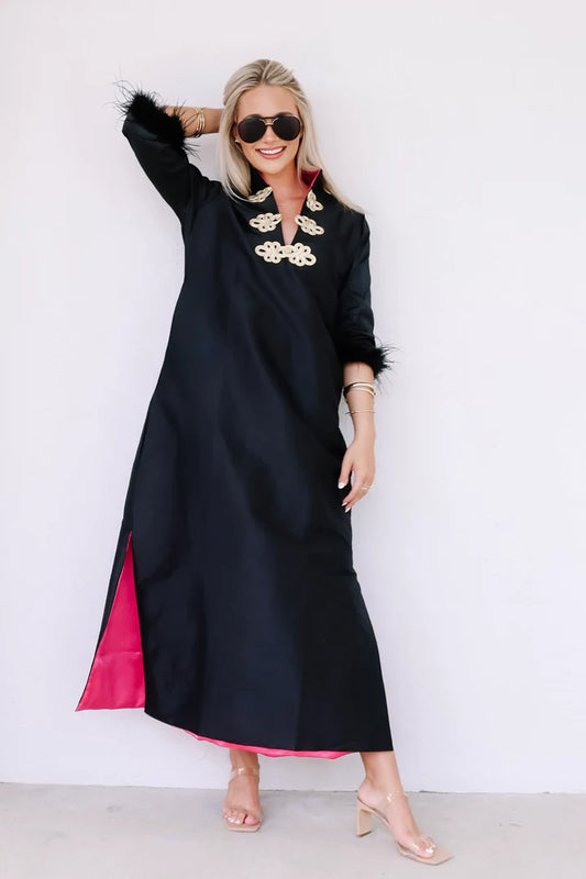 ROBERT-Black Maxi Dress